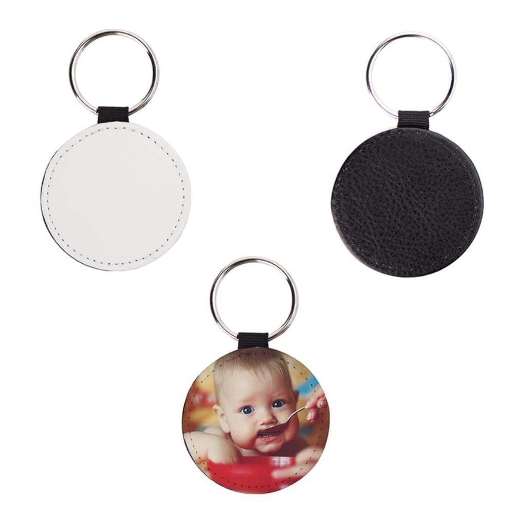 Portachiavi Personalizzabile EcoPelle Foto Frasi Forme Rettangolare Cuore Tondo Glitterati – Gadget Idea Regalo PS 12722 PRS