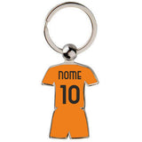 Portachiavi in Metallo Divisa Sportiva Personalizzabile con Nome e Numero | Portachiavi Maglia Calcio PS 05237