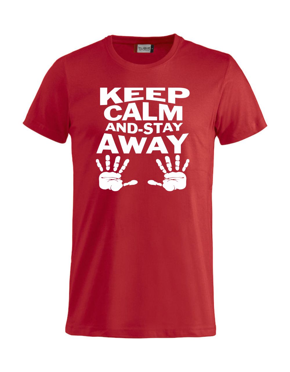 T-Shirt “Keep Calm And Stay Away” Uomo – Maglietta Simpatica con Stampa – PS 27431-A013