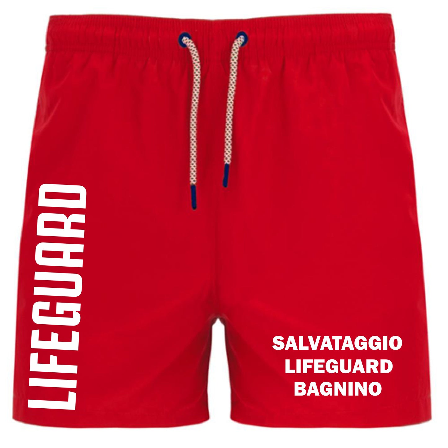 Costume da Bagno Salvataggio Lifeguard Bagnino Pantaloncino Balos Mare Piscina Personalizzabile PS 41114-BS