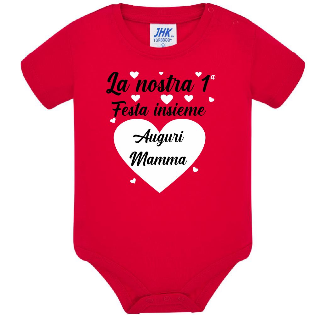 Body Neonato Prima Festa Della Mamma Auguri Mamma – 100% Cotone PS 28180-0015