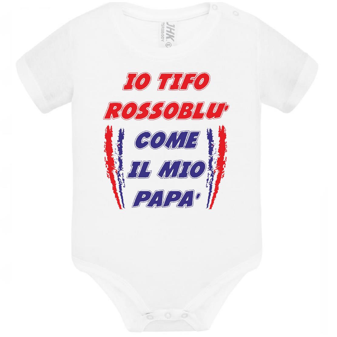 Body Neonato Tifosi Calcio Personalizzabile Roma Napoli Torino o La Tua Squadra Del Cuore 100% Cotone PS 28180-0041 PRS