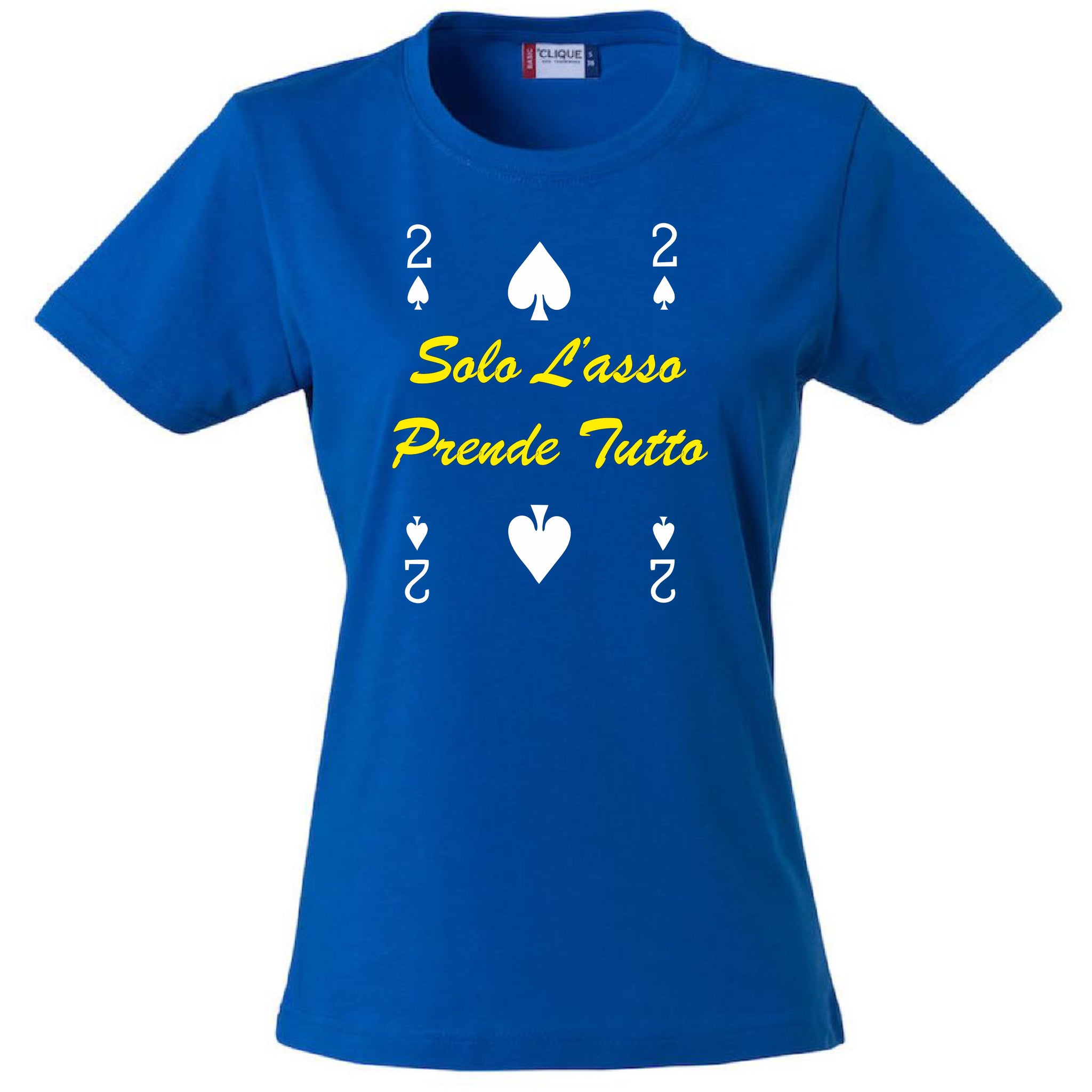 T-Shirt Donna “2 di Picche – Solo l’Asso Prende Tutto” – PS 28870-005