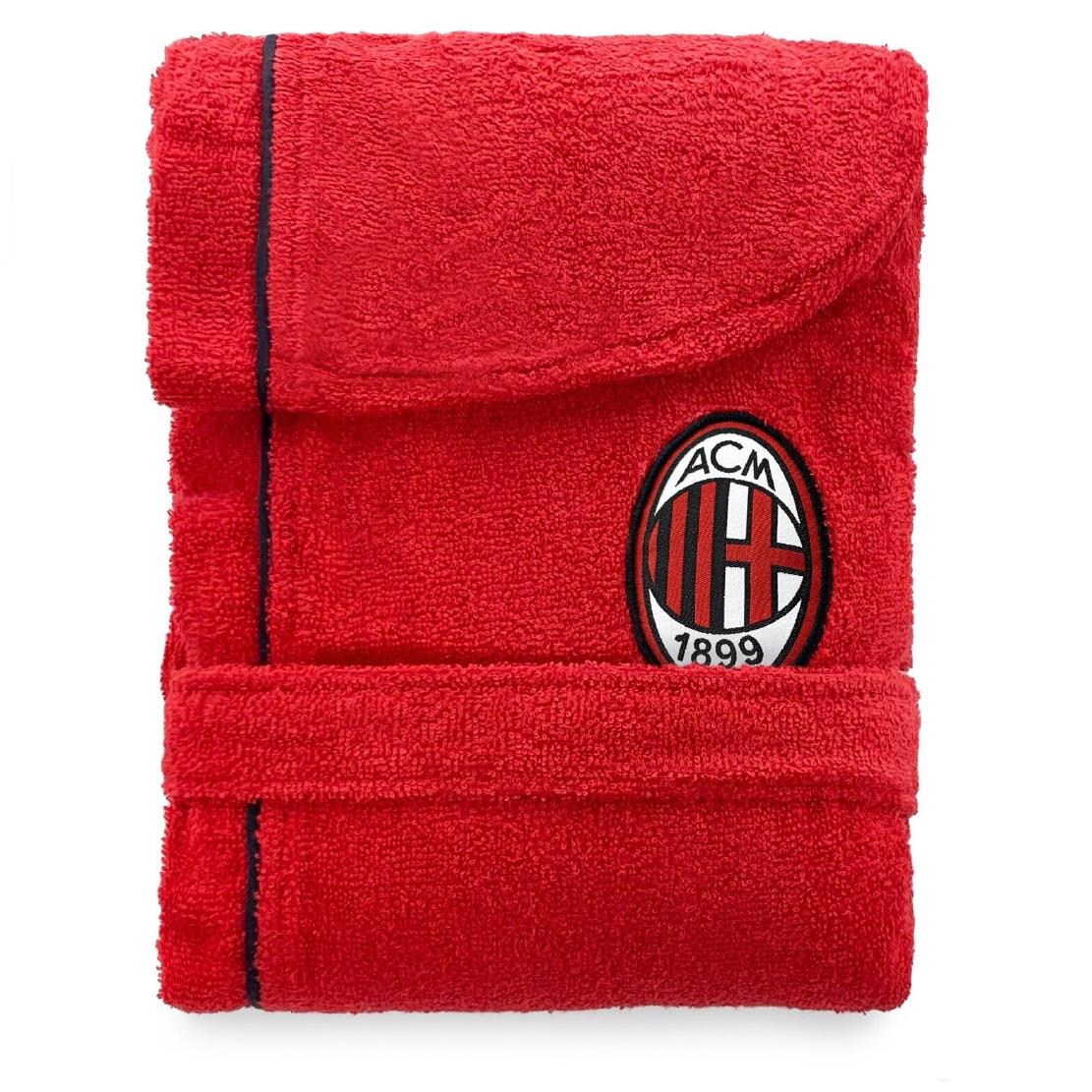 Accappatoio MILAN Salvaspazio Personalizzabile – Prodotto Ufficiale ACMILAN   – Mod. PS 02959-BS