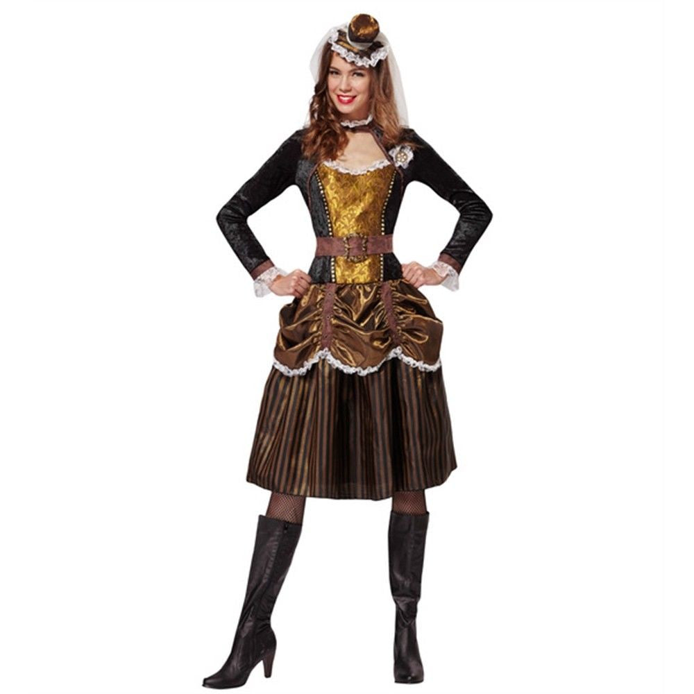 Costume di Carnevale Donna Steampunk Girl –  Travestimenti Futuristici PS 26246