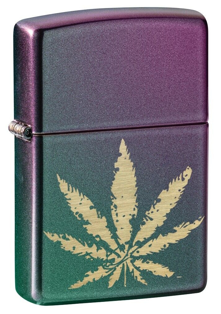 Accendino Zippo Marijuana Leaf Iridescent Windproof – Made in USA – PS 12242
