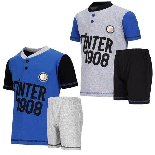 Pigiama Inter Corto Bambino – Personalizzabile con Nome e Numero – PS 30183