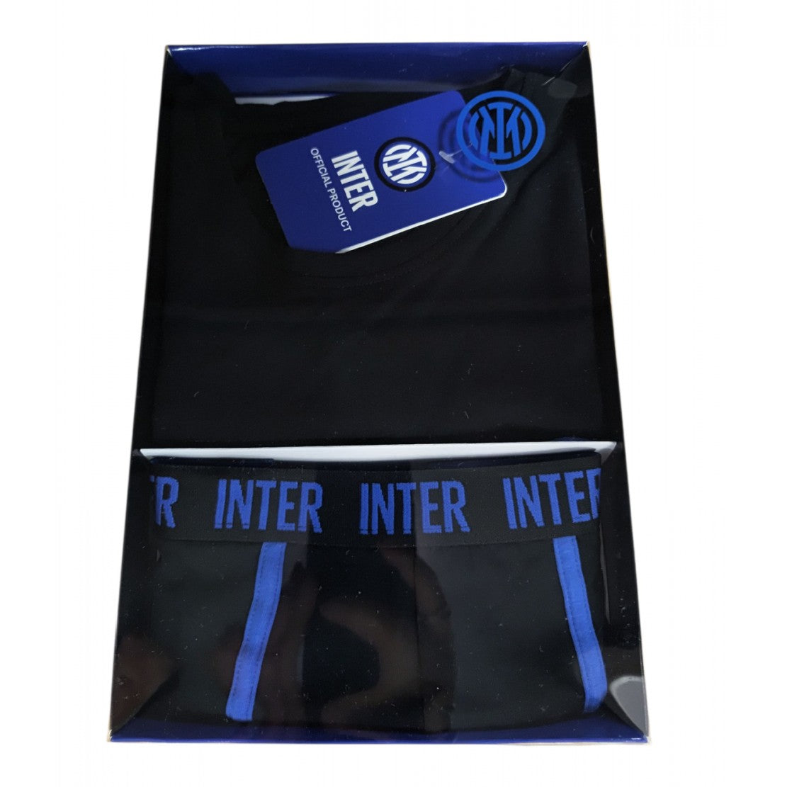Set Intimo Inter Corto Cotone & Elastan – Maglia + Boxer Ufficiale FC Internazionale – PS 10306