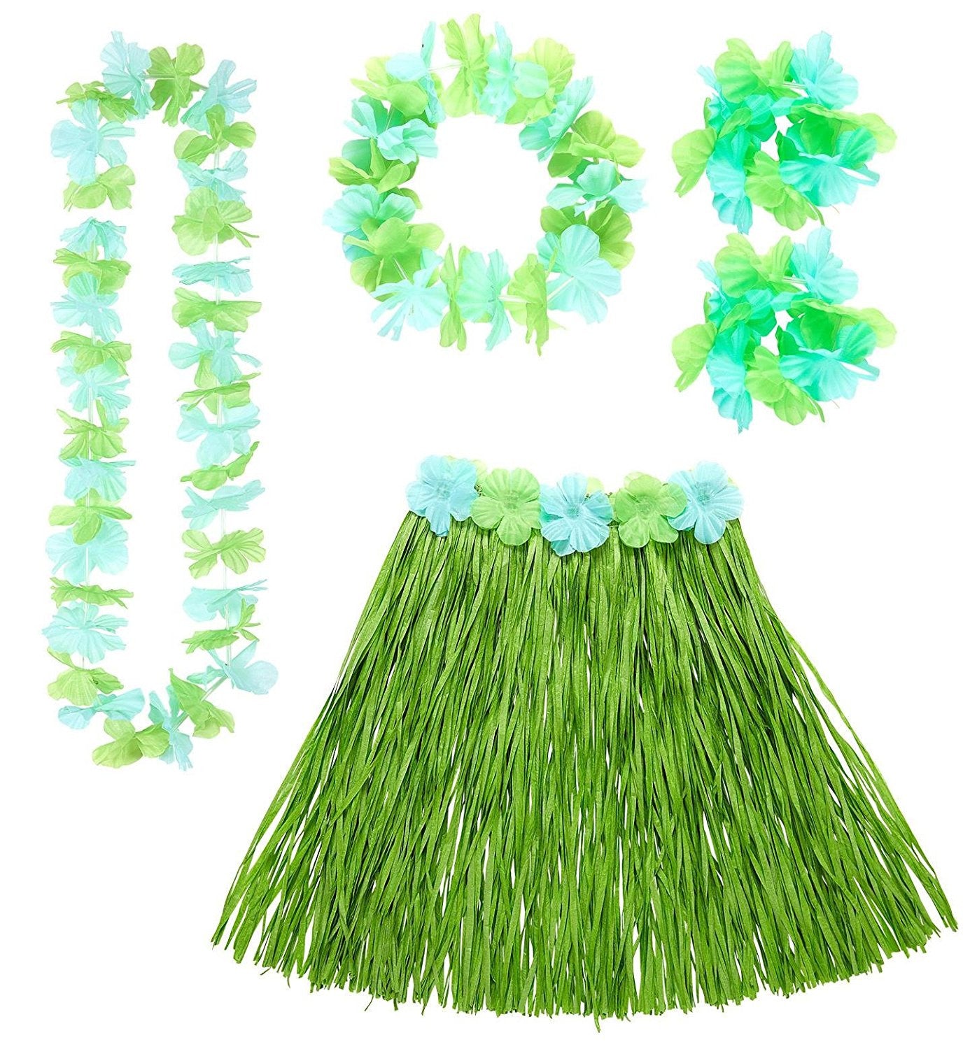 Set Hawaiana con Fiori – Accessorio Costume Carnevale – PS 08171