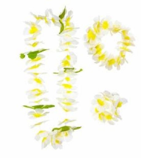 Set Hawaiano Honolulu – Collana, Braccialetto e Corona – Accessori Costume Carnevale – PS 01623