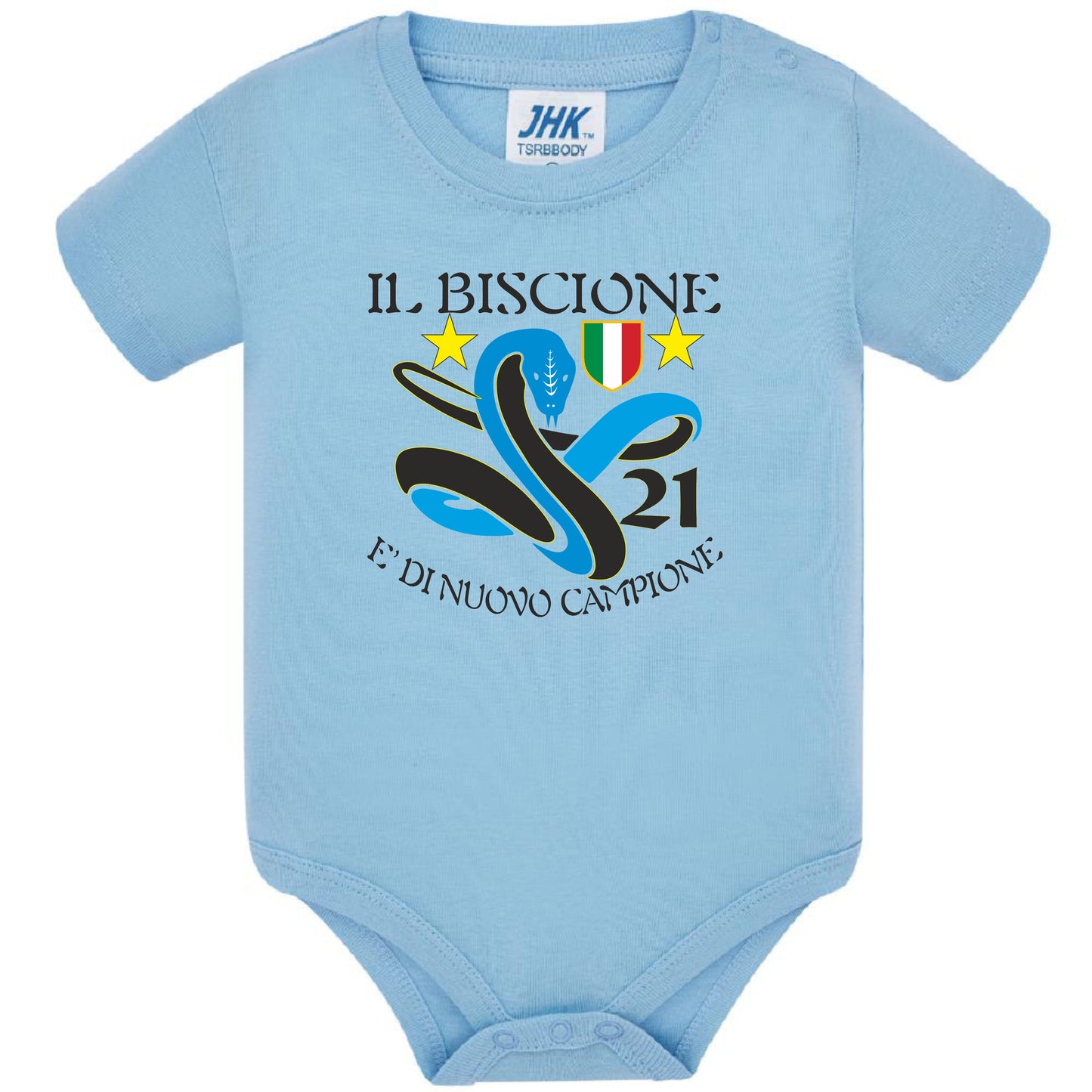 Body Neonato Inter Campioni d’Italia 2025/2026 – 21 Scudetti – PS 28180-INT-01