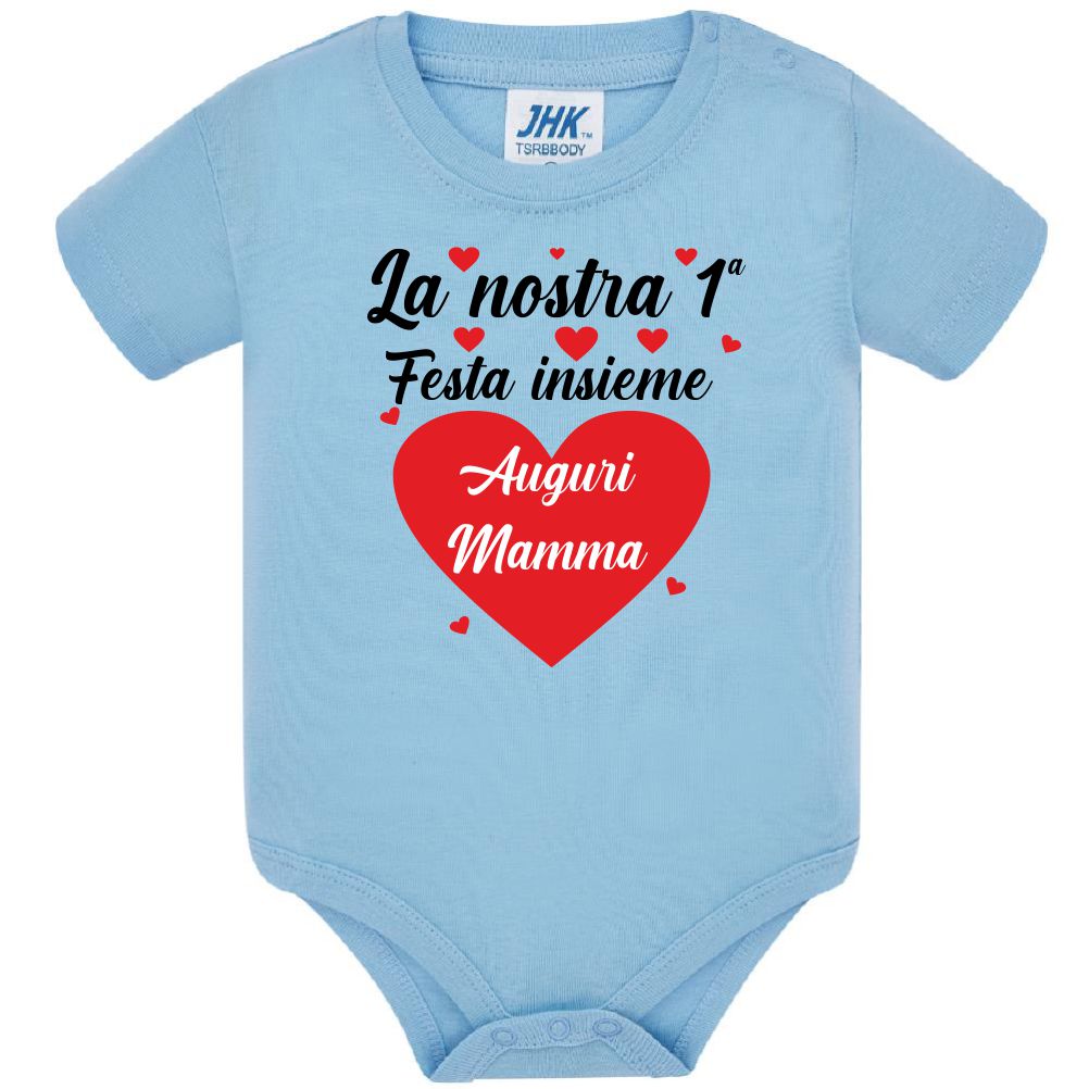 Body Neonato Prima Festa Della Mamma Auguri Mamma – 100% Cotone PS 28180-0015