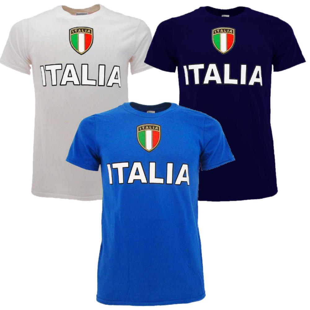 T-Shirt Italia Personalizzabile con Nome e Numero – Cotone – Bambino e Uomo – PS 27431