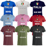 T-Shirt Italia Personalizzabile con Nome e Numero – Cotone – Bambino e Uomo – PS 27431