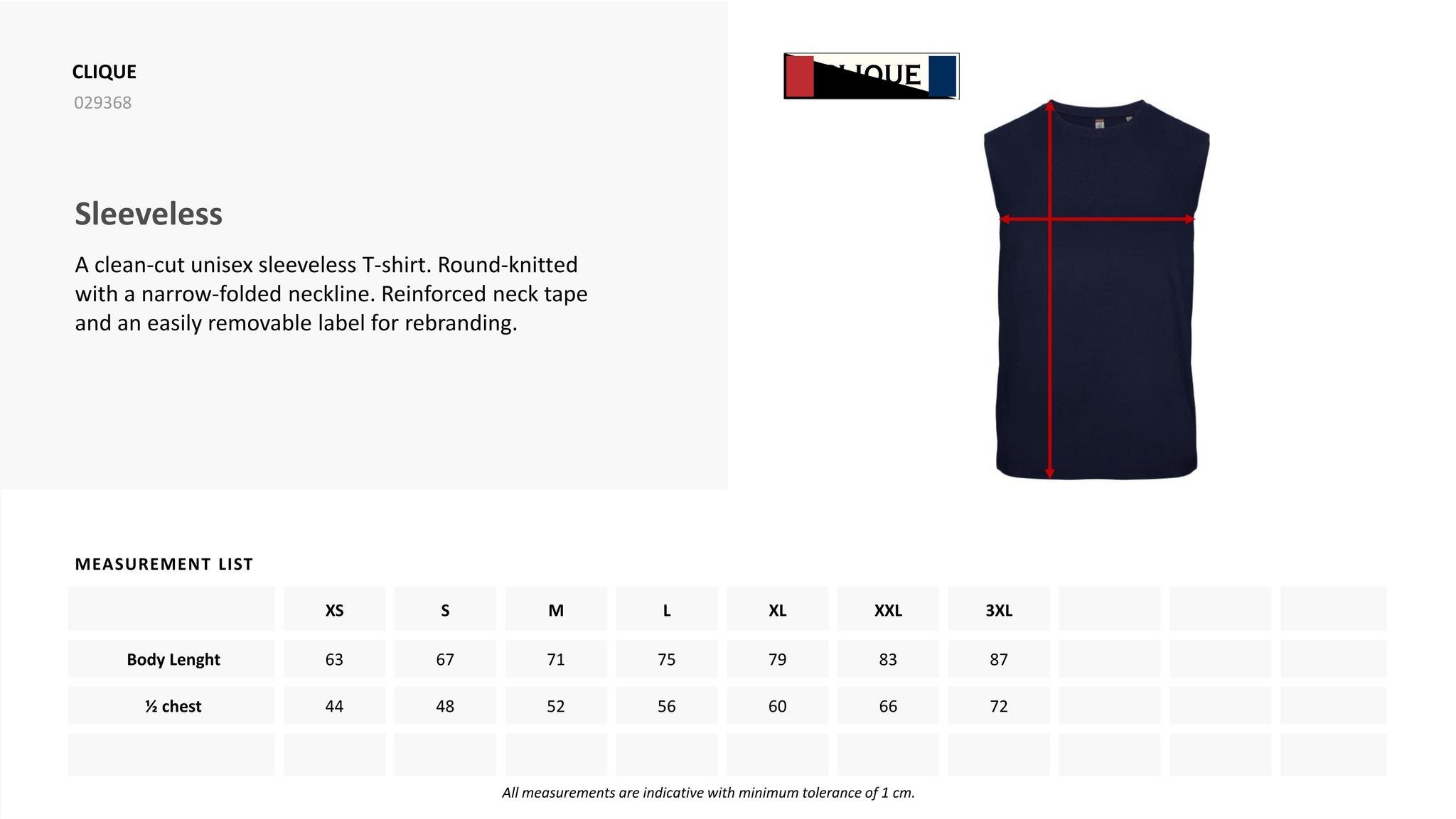 T-shirt Smanicata Unisex in Cotone / Canotta Personalizzabile  – PS 29999