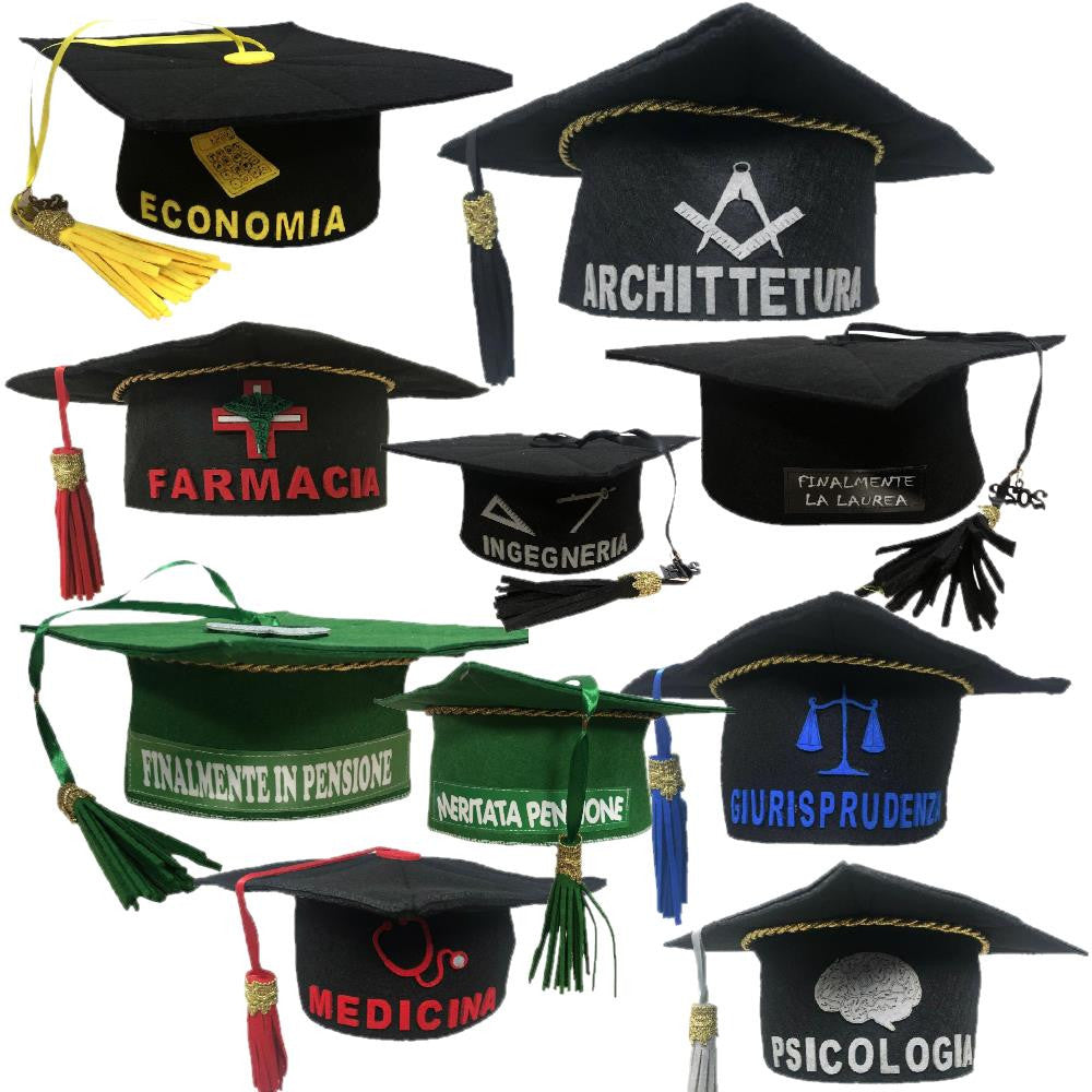 Cappello Laurea Tocco Personalizzato con Scritta – PS 40633
