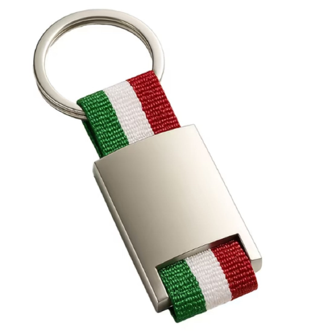 Portachiavi in Metallo con Cinturino in Poliestere Personalizzabile PS 00150