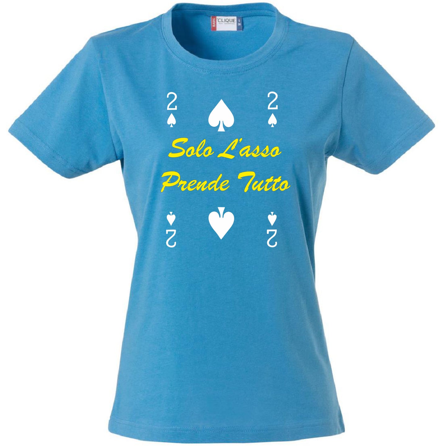 T-Shirt Donna “2 di Picche – Solo l’Asso Prende Tutto” – PS 28870-005
