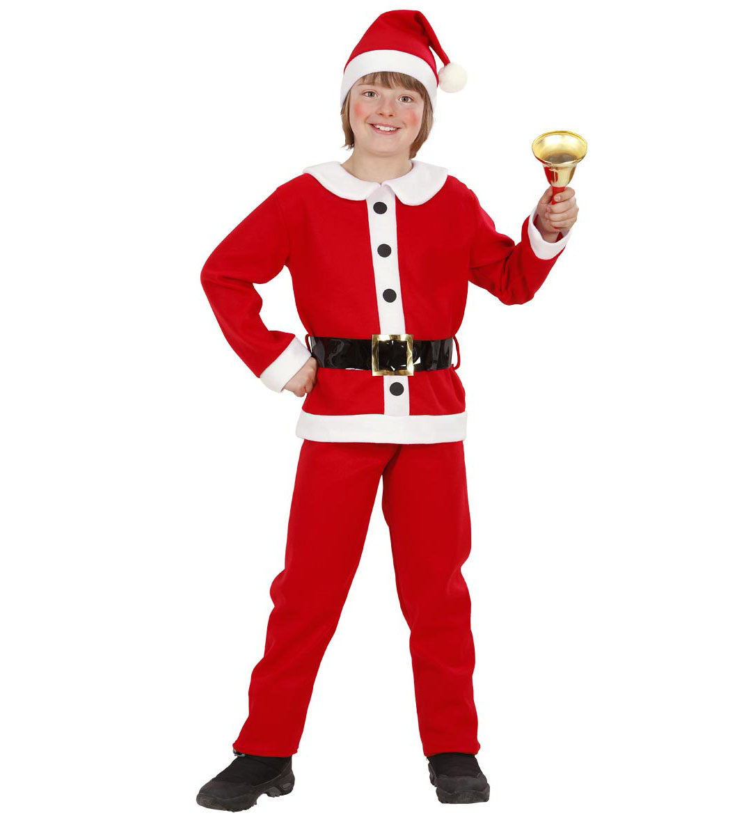 Costume Bambino Babbo Natale – Vestito Natalizio in Flanella – PS 01375
