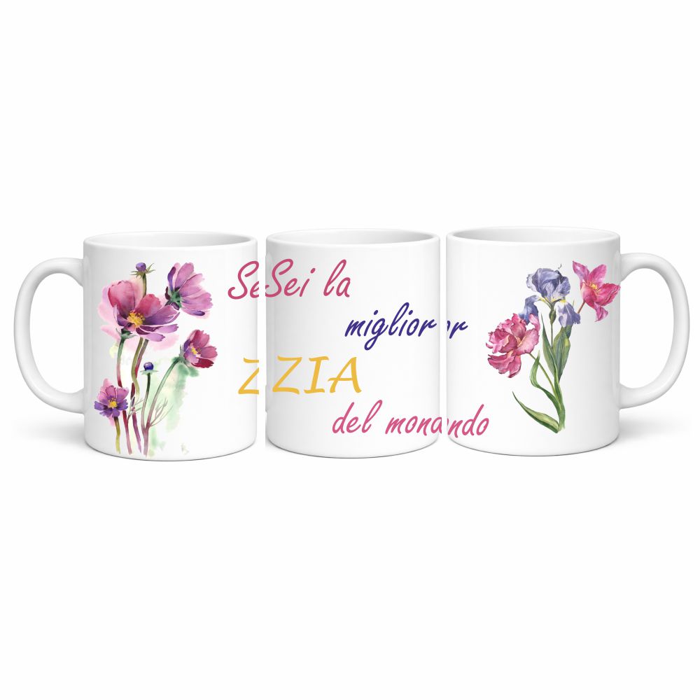 Tazza in Ceramica Personalizzabile “Miglior Mamma / Amica / Zia / ...” – Tazza Personalizzata PS 09370-3044