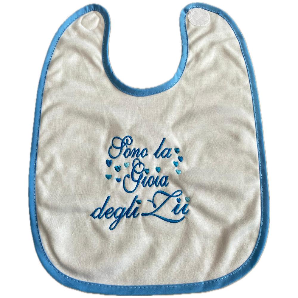 Bavaglino Ricamato “Sono la Gioia dei Miei…” – Bavaglini Personalizzati – PS 09874-001
