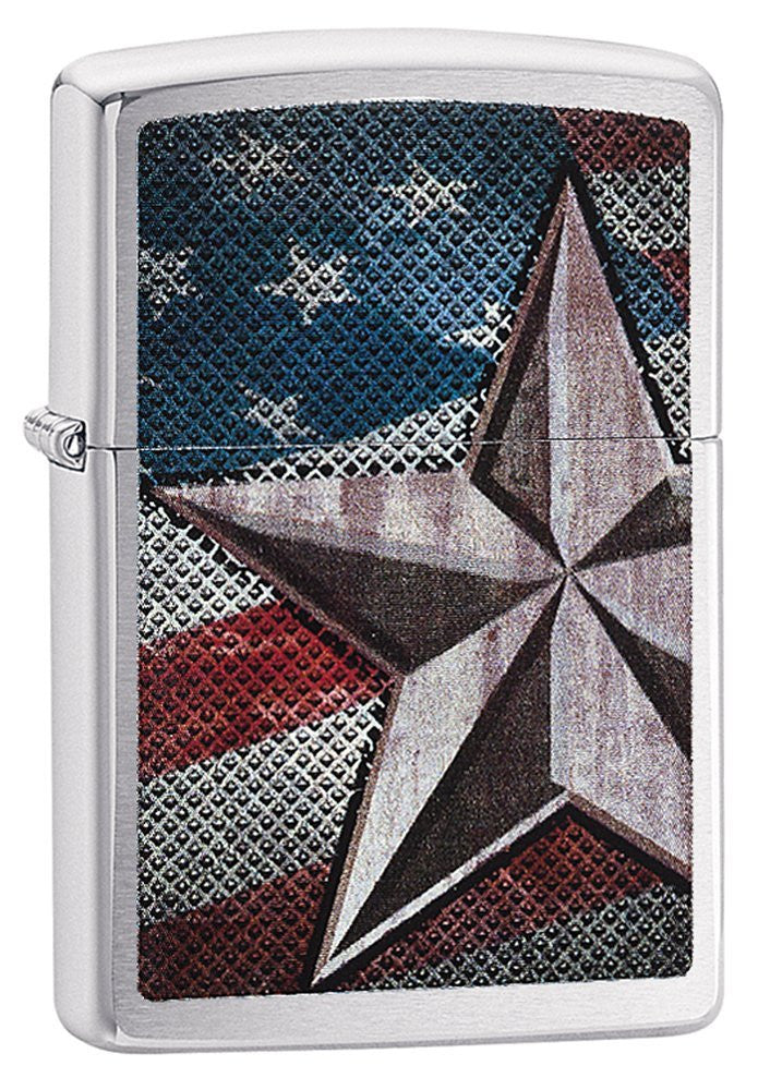 Accendino Zippo Star USA American Flag – Made in USA – PS 06193
