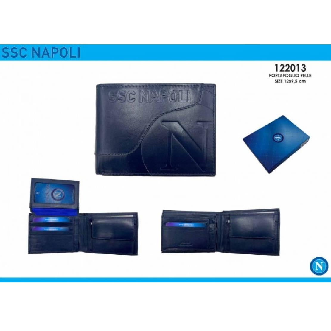 Portafoglio Uomo in Pelle – Prodotto Ufficiale SSC Napoli Modello 121311 – Cod. PS 17386