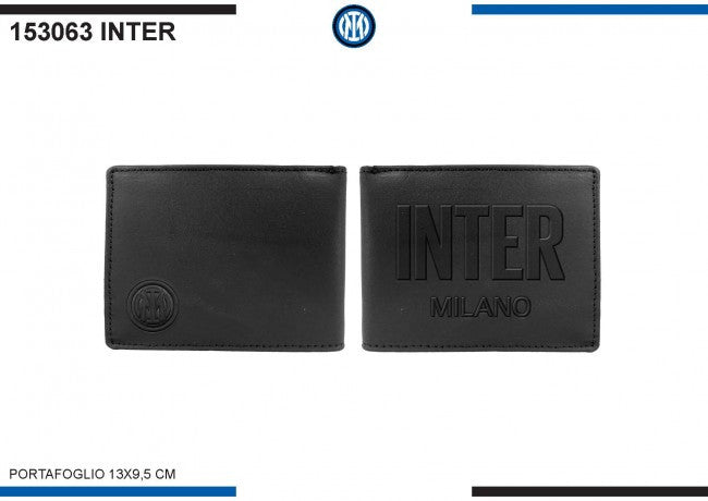 Portafoglio in Vera Pelle con Portamonete – Prodotto Ufficiale FC Internazionale Milano Cod. PS 17396